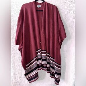 Joseph A. Shawl-Collarless Cape Wrap Shawl